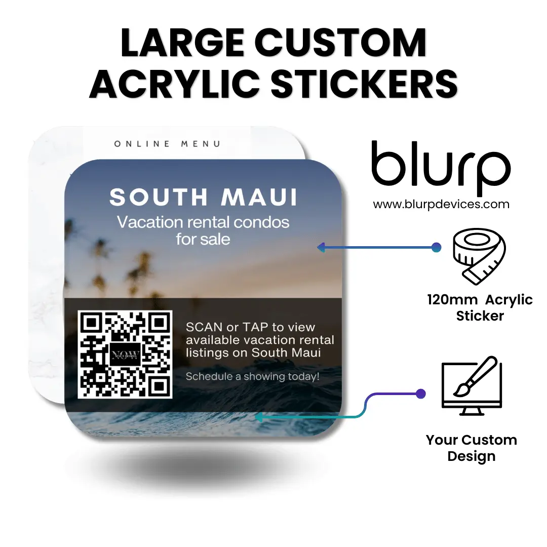 Blurp Devices - Custom NFC Acryclic Sticker