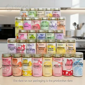 DIY Tea 31 Different Fruit Teas Included -( Olive,Tangerine Peel,Yellow Rock Sugar,Red Date,Elderberry,Lavender,Purple Red Blossom,Prickly Pear,Tangerine,Rose,Strawberry,Lychee,Mulberry,Lime,Black Goji, Wolfberry,Apple,Pitaya,Passionfruit,Grape)