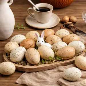 Easter Decor Realistic Speckled Eggs - 36/18 Pcs Durable Plastic Faux Eggs Pastel Colors, Matte Bowl Vase Filler for Easter Decorations 2026, Spring Mantel Display Home Decor Party Favors,  Family Egg Hunts, Table Centerpiece, DIY Crafts & Basket Stuffers