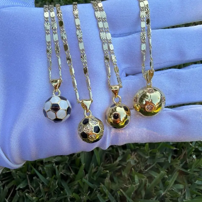 Soccer Ball Necklace, Dainty Sports-Themed Jewelry for Soccer Enthusiasts