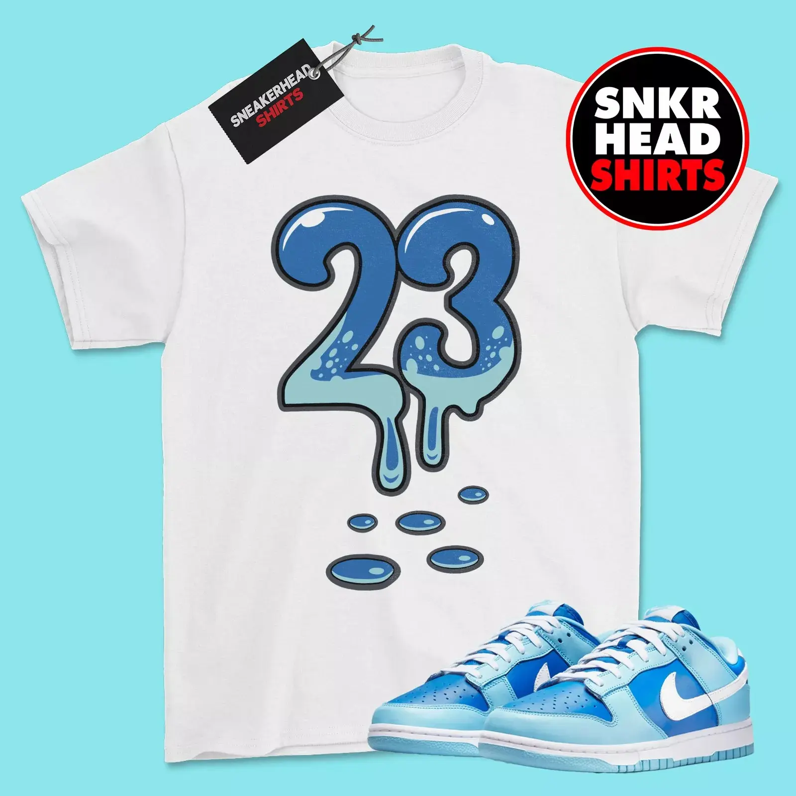 Shirt for Dunk Low QS Argon DM0121-400 23 white  Tee Cotton, Short Sleeve Tee, Funny Unisex T-shirt Full Size S - 5XL, Amazing Gift