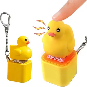 Adult Keyboard Click Frog Toy, Rechargeable Light Up Keychain with Colorful Lights, Anxiety Relief and Sensory Fun, Unique Stress Reliever Gift