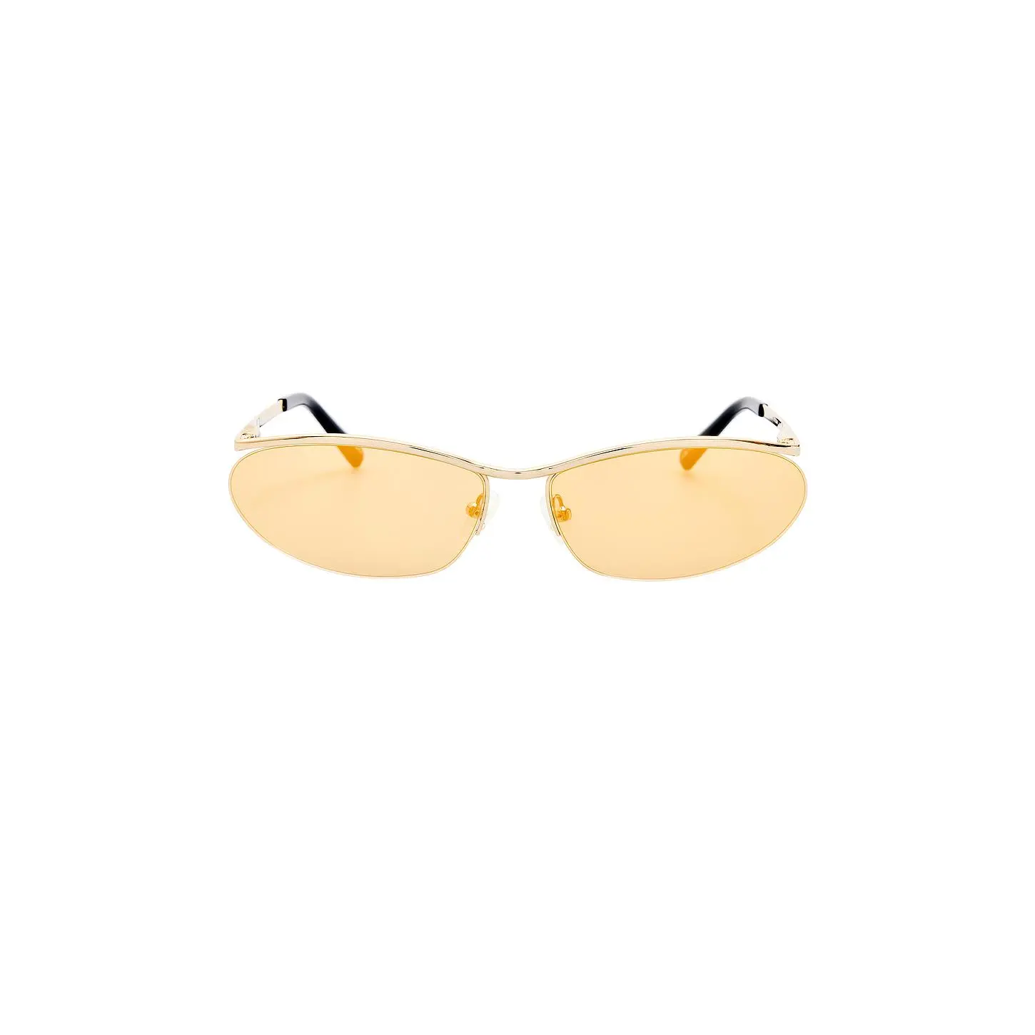 THE ATTICO Charlotte Sunglasses in Yellow Gold & Gold Mirror