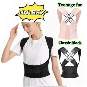 Flexible Posture Brace, Student Back Care, Hook & Loop Design, Durable Lightweight Build