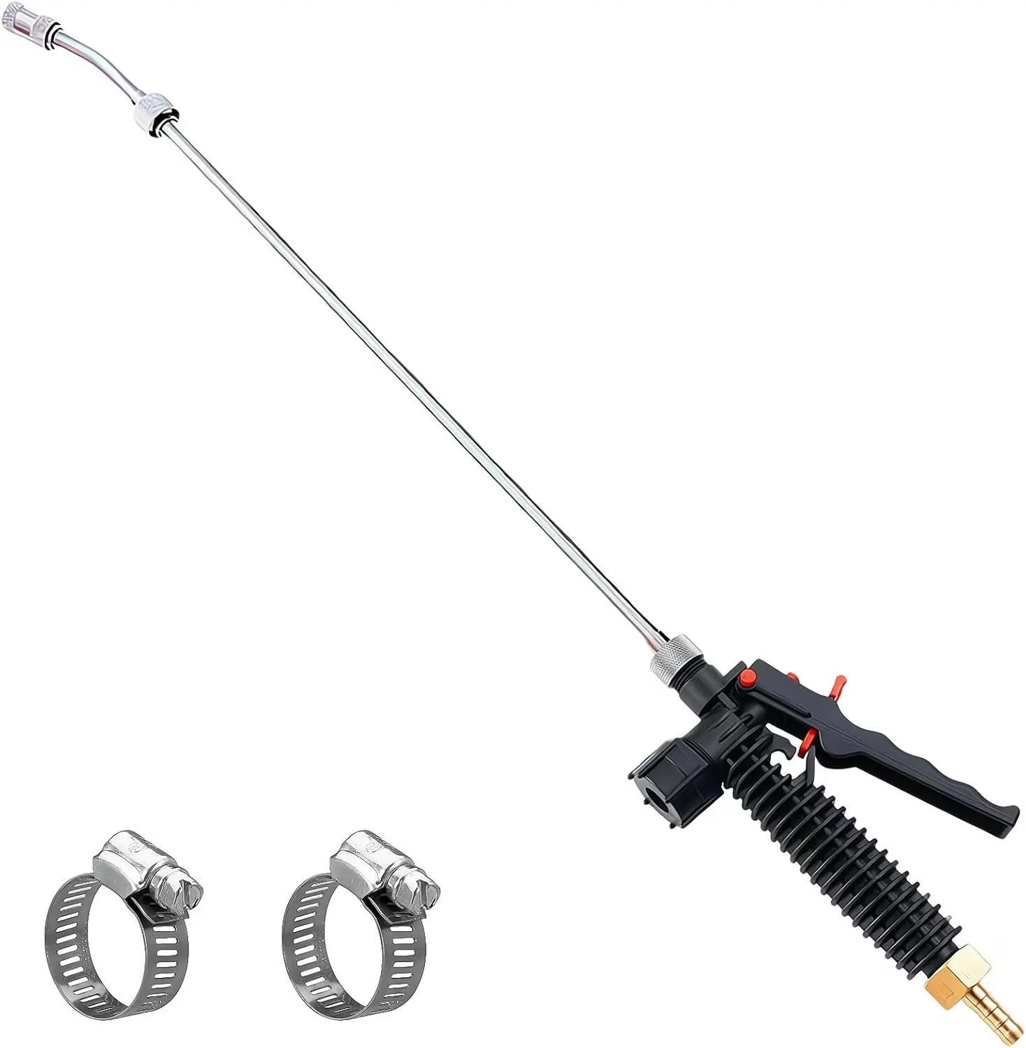 Sprayer Wand, 29 Inches, Stainless, Shut Off Valve (3/8" Barb)