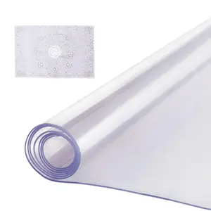 【Summervibes】VEVOR Plastic Table Cover, 42 x 72 Inch 2.0 mm Thick Clear Table Protector, Rectangle PVC Desk Mat, Waterproof & Easy Cleaning Desk Pad Tablecloth, for Office Dresser Dining Room Table Night Stand