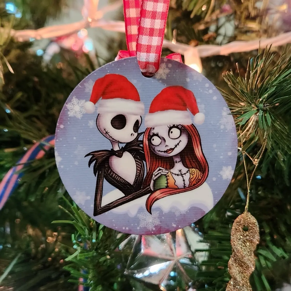 Christmas ornament | nightmare before christmas | jack and sally |