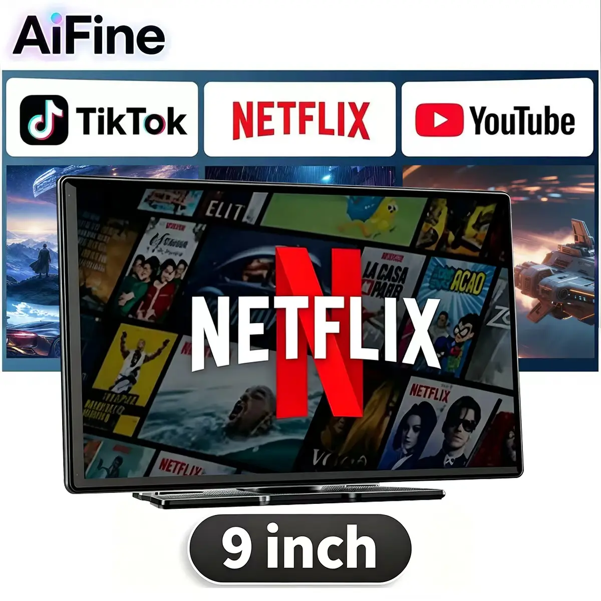 【SummerFinds】The AiFine 9-inch portable car touchscreen supports wireless CarPlay and Android Auto, and comes fully equipped with Bluetooth, FM, and voice navigation. It is plug-and-play, making your daily commute or road trips effortless.
