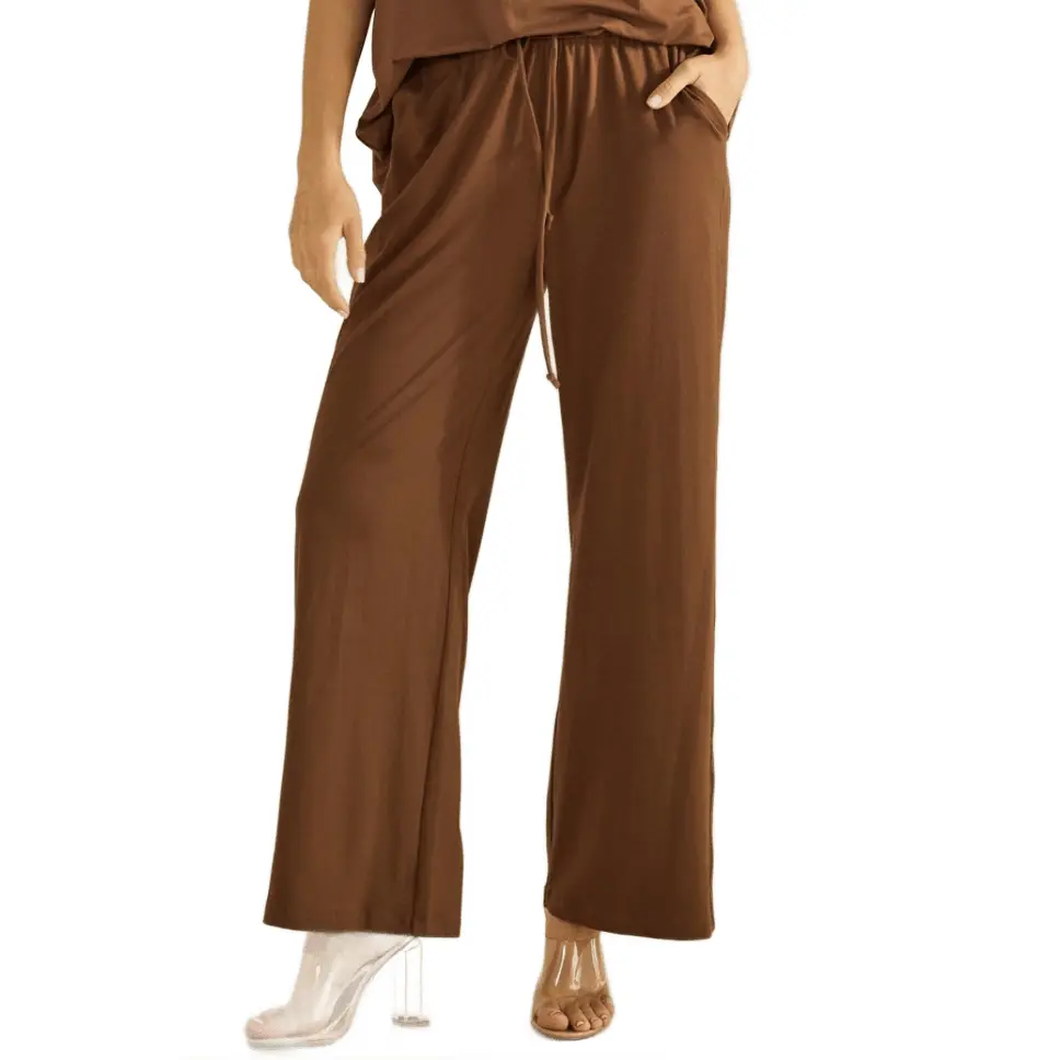 Effortlessly Relaxed Peach Skin Pants