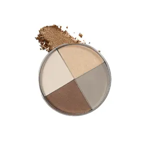 Jerome Alexander Cosmetics Stackables Just Right Eyeshadow Quad - 4 Color High Pigment Long Lasting Makeup Palette for On The Go Glamour