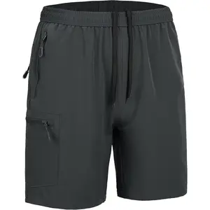 Men's Hiking Cargo Work Shorts Quick Dry Lightweight Fishing Athletic Running Workout Gym Shorts with 4 Pockets