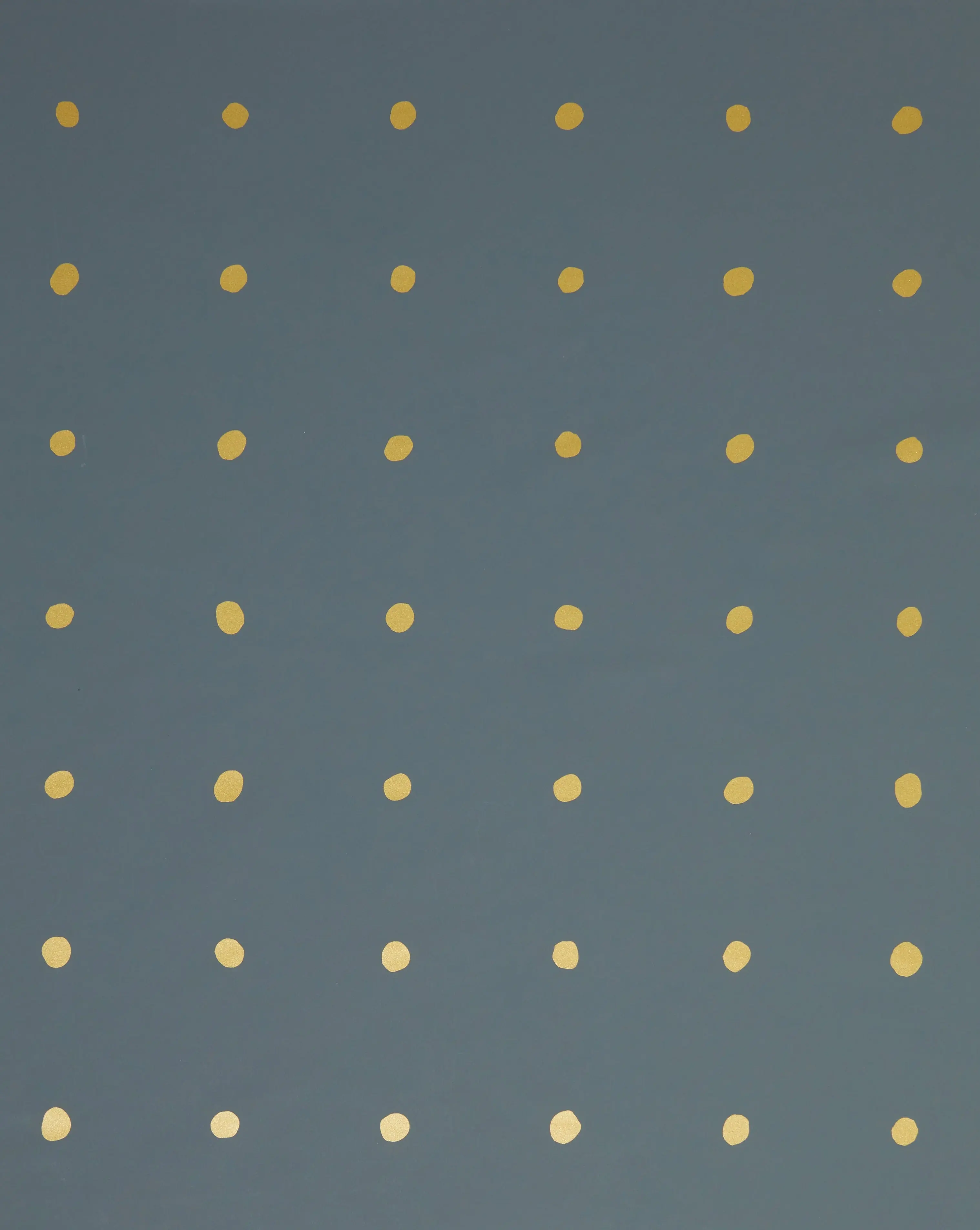 Dimes - Gold on Charcoal - Commercial Wallpaper