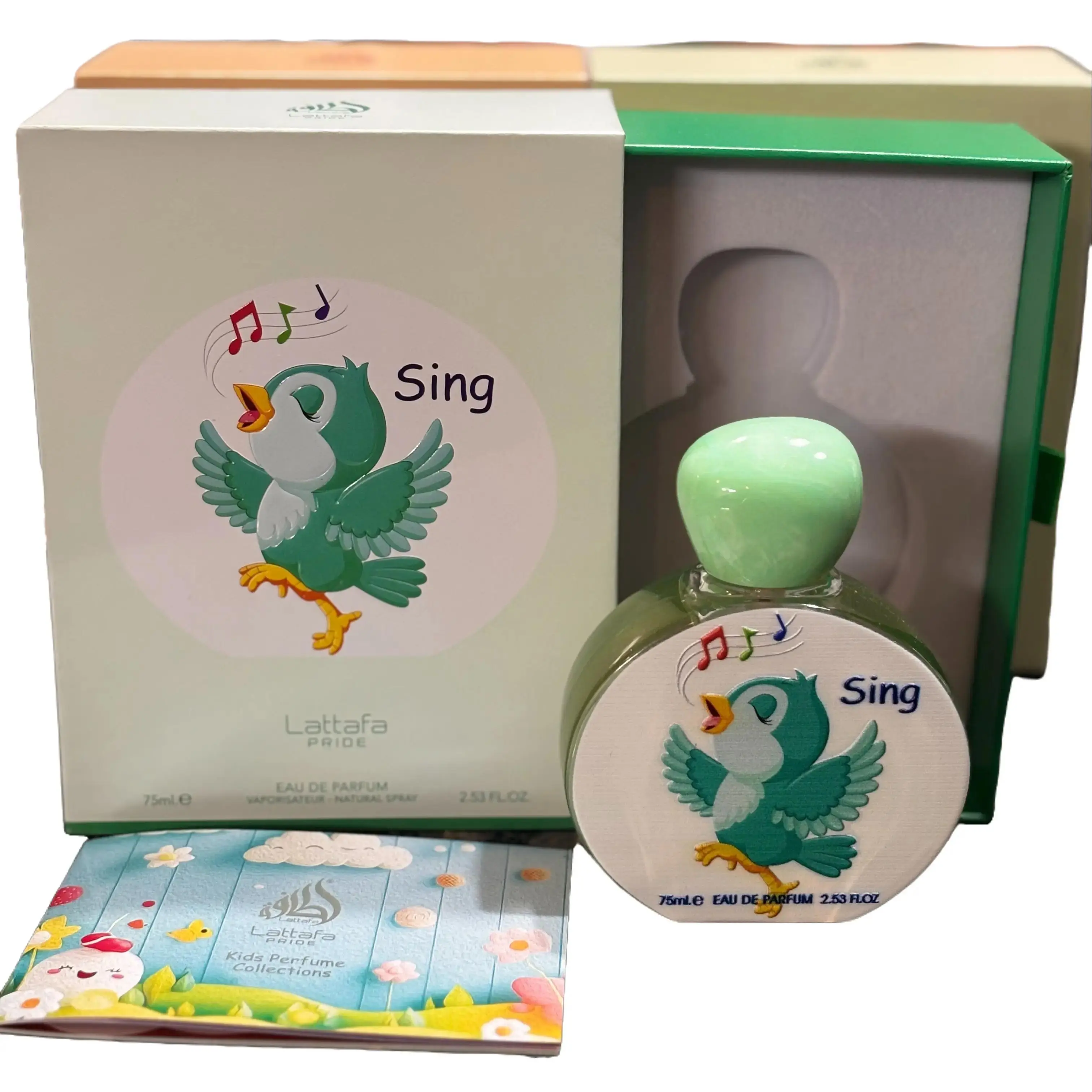 Lattafa Pride Sing for Kids Eau de Parfum 2.55 FL.Oz. - Fragrance for Kids with Fun Design