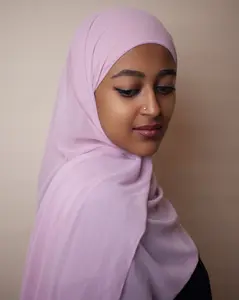 Ready-to-Wear Korean Chiffon Hijab — Blush Pink