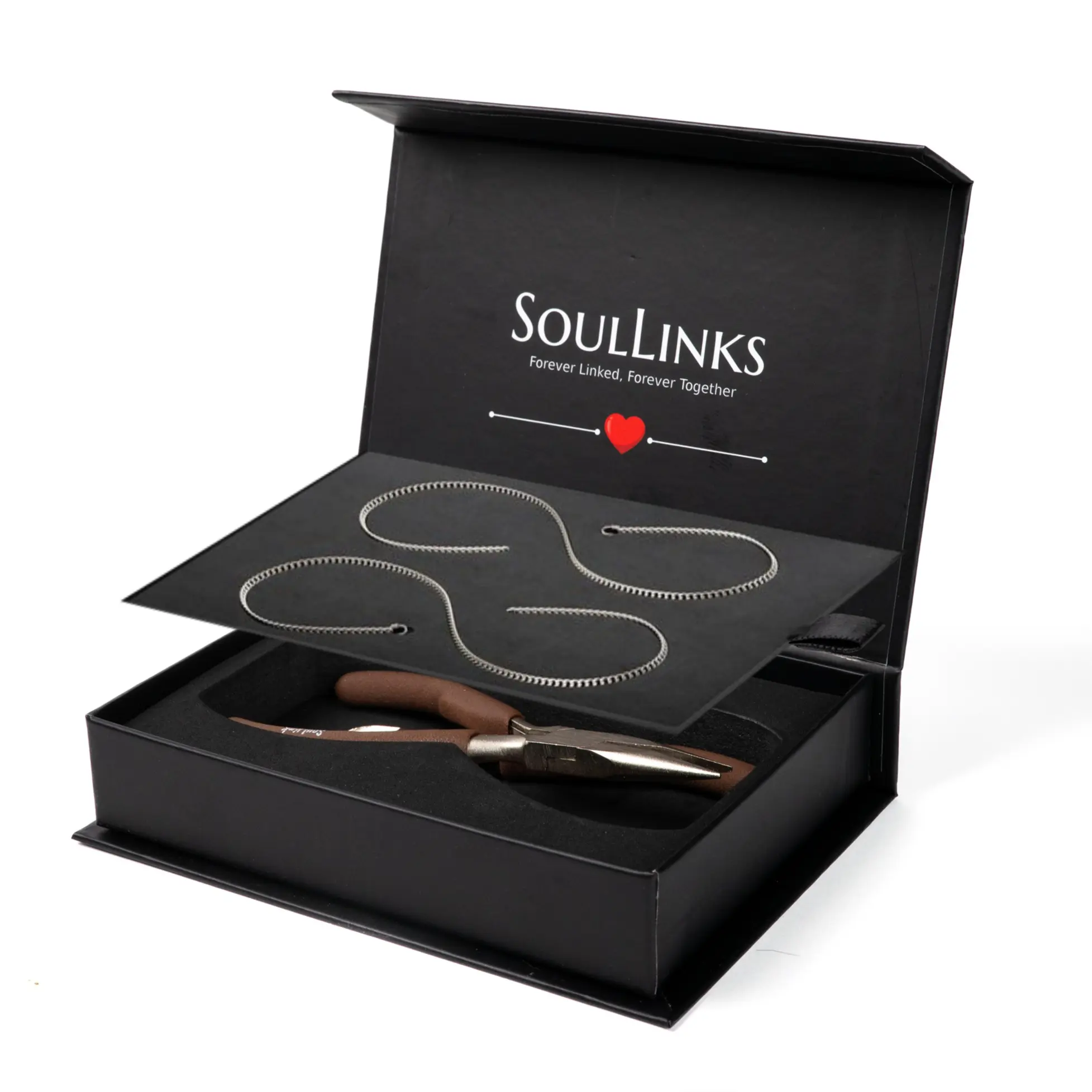 Soullink Permanent Couples Bracelets with Special Clasp - Unisex, Permanent Lock, Custom-Fit, 10” Adjustable | Perfect Anniversary & Birthday Gift