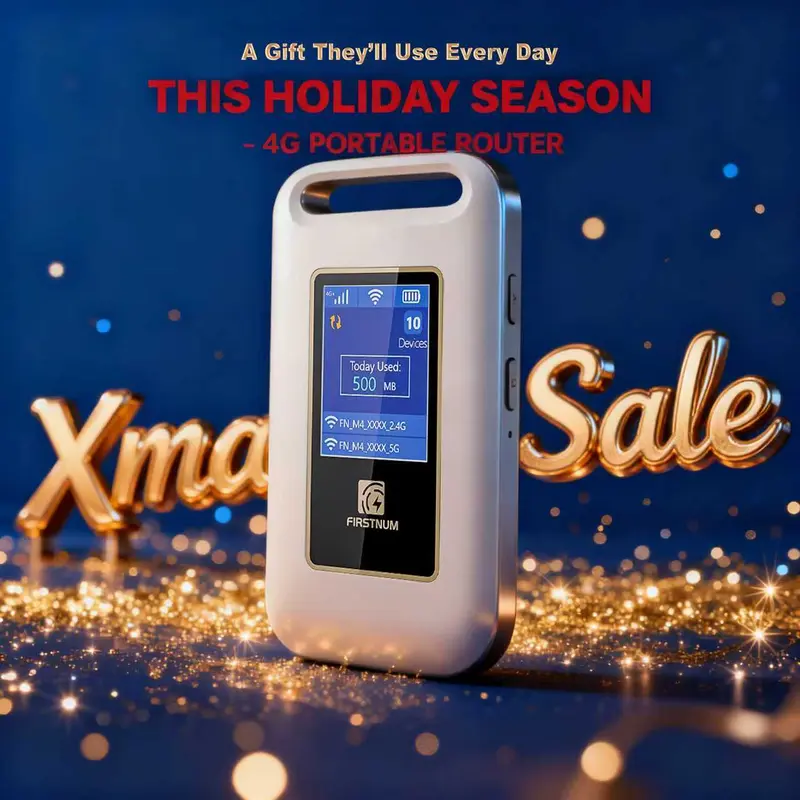 2026 FIRST NUM Pocket-Size Wireless WiFi Hotspot - Sim-Free, No Contract, Multi-Carrier Compact & Travel-Friendly Device, Long-Lasting Battery, Supports Phone/Tablet/Laptops, Up to 10 Devices, Ideal for Outdoor Use, sohochic