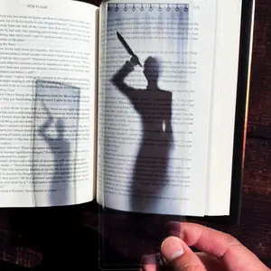 Horror Movie Bookmarks, Psycho, The Shining Halloween Bookmark (Transparent Bookmark, Book Reader Gift)