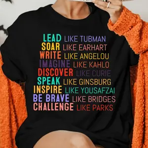 Lead Soar Write Inspire T-shirt, Women's History Month Shirt, Celebrate Strong Women, International Women's Day Tee, Feminist Strength Shirt top
