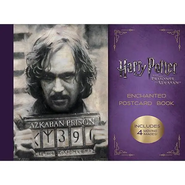 Harry Potter and the Prisoner of Azkaban Enchanted Postcard Book, Magical Theme, Lenticular 3D Cover, 20 Postcards, 4 Lenticular Images, Ideal for Sharing with Friends