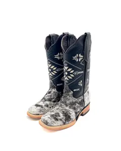 Women’s Cowhide Black Cowboy Boot