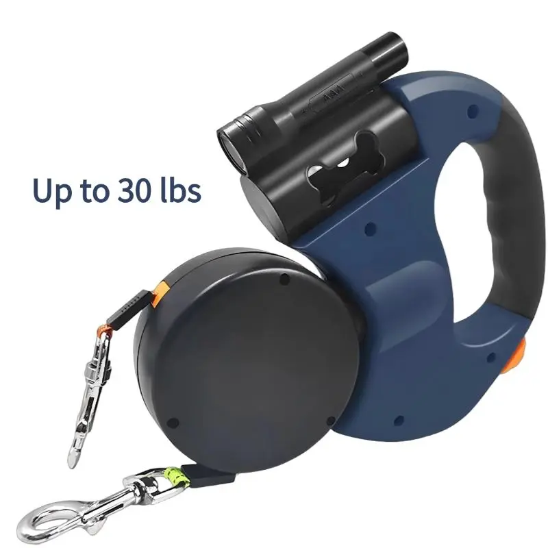 Dual Dog Retractable Leash – Tangle-Free 10FT Lead with Auto-Untangle & Secure Clips (Up to 30 lbs Each) Adjustable Stainless Steel Martingale Collar accessories outdoorfun medium-sized pet iyoshop