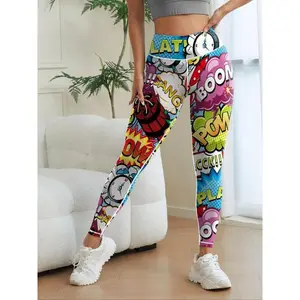 Women's fully printed high waisted leggings, casual, comfortable, breathable leggings, suitable for yoga and gym exercises, women's underwear for all seasons, exercise and sports leggingsRAIMENTRY