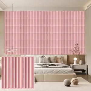 3D Striped Pattern Wall Panel, Textured Wall Paper, Wall Decor for Living Room, Lobby, Bedroom, Hotel, Office, Game Room, TV Backsplash, Home Decor