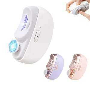 Electric Nail Clipper with LED Light, Nail Scraps Storage, High and Low Speed Options, Ideal for Efficient Nail Care in Dark Environments