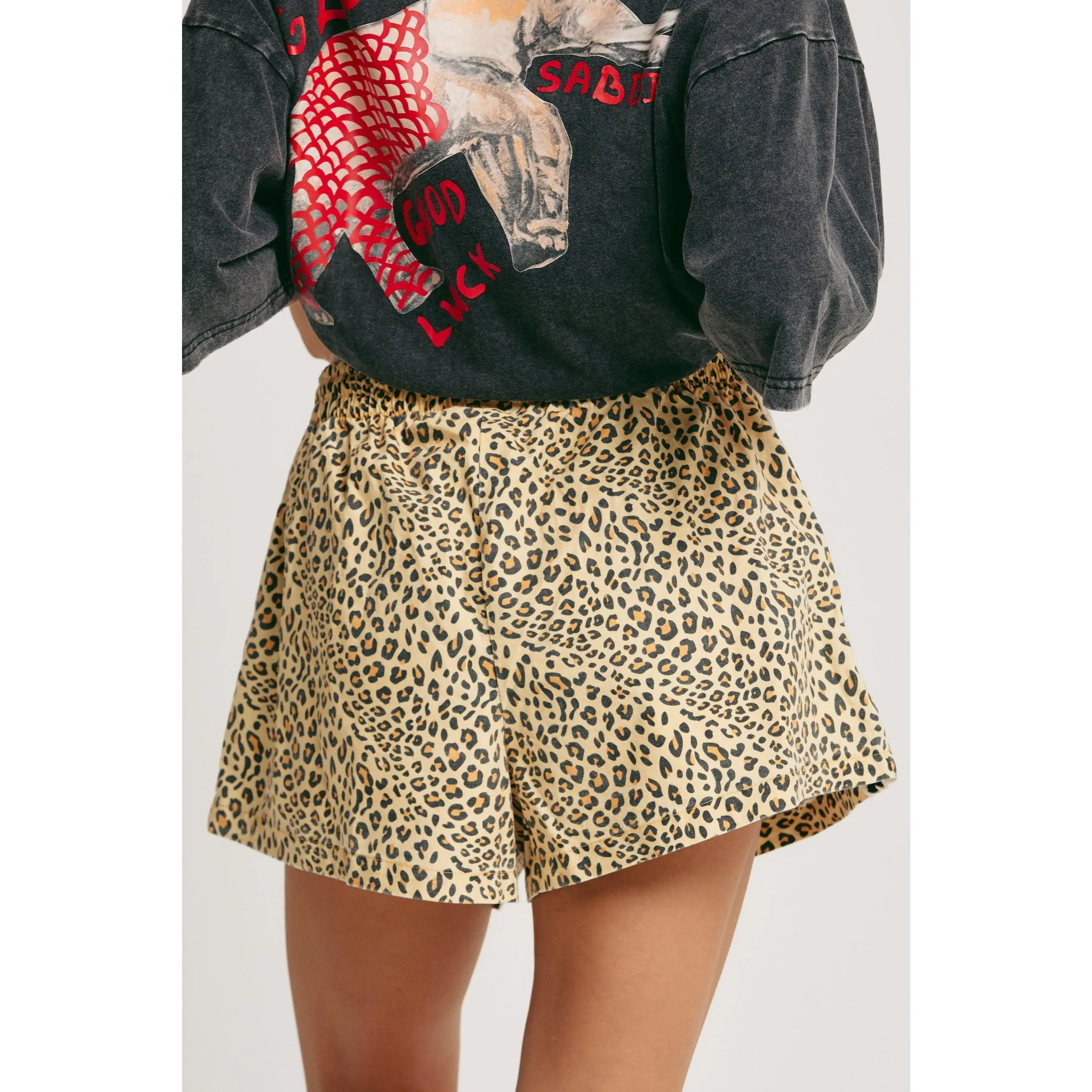 Sabbi The Mini Hearts Drill Shorts