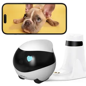 Enabot EBO SE Home Security Camera 1080P Indoor Battery Operated 360° Coverage Night Vision Two-Way Communication Remote Control APP Control Automatic Charging Multi-User Video Editing Take Photo Motion Detection Monitoring