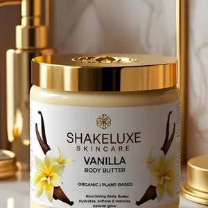 ShakeLuxe Skincare Vanilla Body Butter for Comfortable Body Care