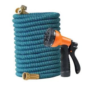 1pc Multifunctional Telescopic Car Wash Kit, With Multifunctional Water Gun, Metal Connectors And Rubber Hose - American Standard Thread, Suitable For Gardening, Car Washing, Pet Bathing, Car Wash Accessories, Sturdy Construction