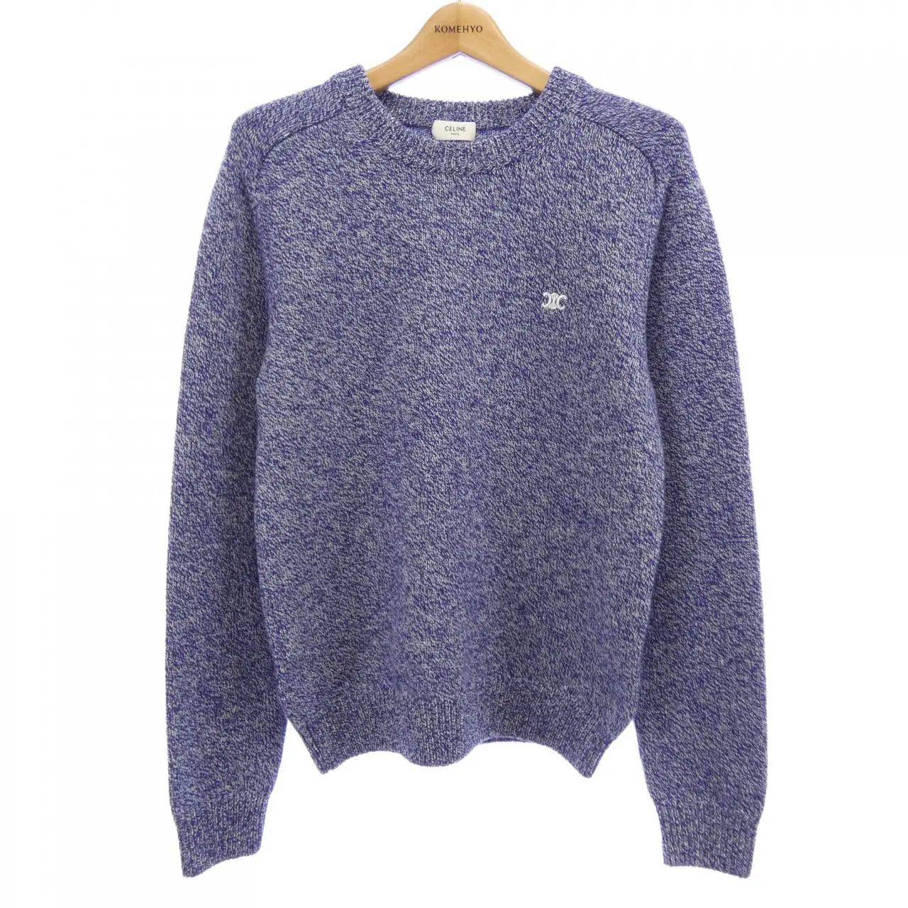Pre-owned Celine Cashmere Small Leather Goods TRIOMPHE blend sweater