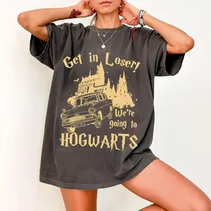 Personalized Get in Loser We're Going to Shirt Wizard Shirt Bookworm Shirt Wizard Shirt Matching Shirt Universal Merch Shirt Potter Sweatshirt Bookworm Shirt Matching Shirt Magic Shirt Gift for Her Gift for Him 937 [Adult - Youth - Toddler], Gift