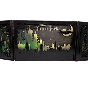 Gothic Horror and Strahd themed 3D Wooden Dungeon Master Screen