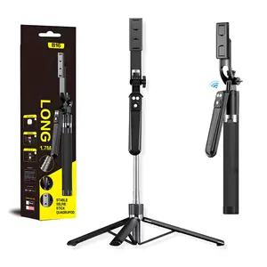 67" Phone Tripod Selfie Stick for iPhone, Samsung & Android, Upgraded Mobile Stand with Wireless Remote and Fill Light for Home & Outdoor Use, Support Camera Video Recording Remote, Short Video Scrolling, Cellphone Travel Photography Kit