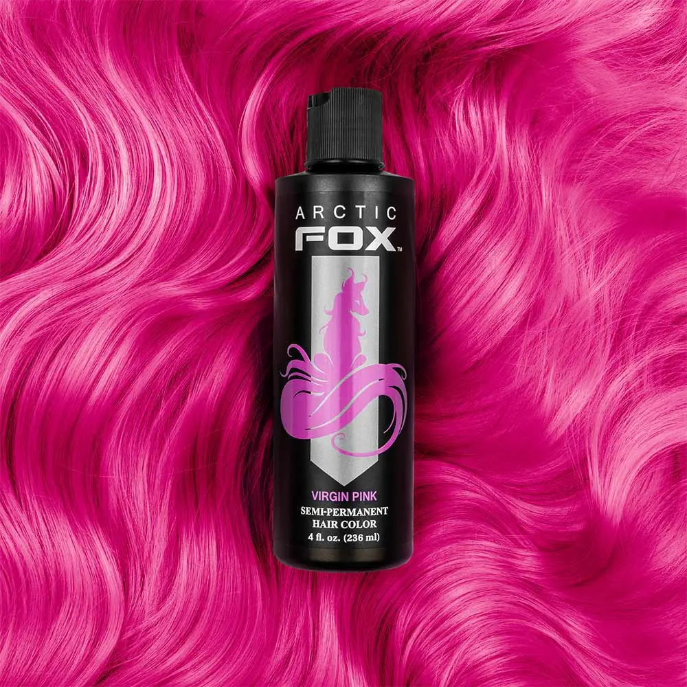 Arctic Fox Semi-Permanent Hair Color - #VIRGIN PINK Pastel Pink Hair Dye for Haircare Needs
