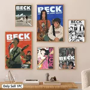 Anime B-BECK Painting Calligraphy Gallery-Quality Canvas Wall Art Poster | Waterproof & Fade-Resistant | Minimalist Unframed Design | Living Room, Bedroom & Office Decor | Multiple Sizes | Holiday gifts