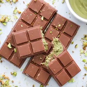 Pistachio Kataifi Stuffed Chocolate Kit With Reusable Chocolate Bar Mold