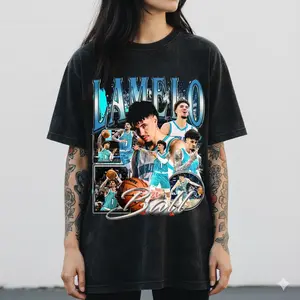 LaMelo Ball Shirt, Charlotte Basketball Graphic Wash Shirt, LaMelo Unisex Sport Bootleg Hoodie, Fan Apparel Sweater, Gift for him and her