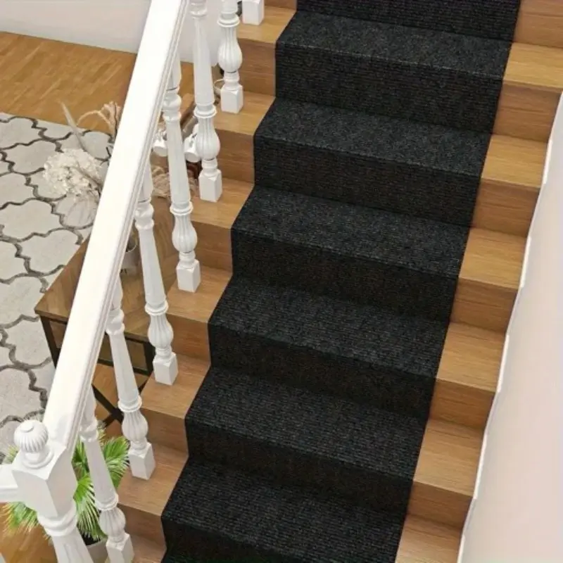 Self-adhesive indoor doormat, anti-slip rubber back base, staircase protection mat, in and out channel floor mat, pet mat, cat pad, free cutting, can be used indoors and outdoors, can also scrape off mud, Non Slip Rugs, Non Skid Mats