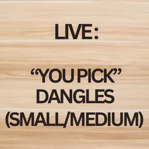Live Show- Small/Medium-You Pick Dangle Reveal- Durable & Lightweight Polymer Clay