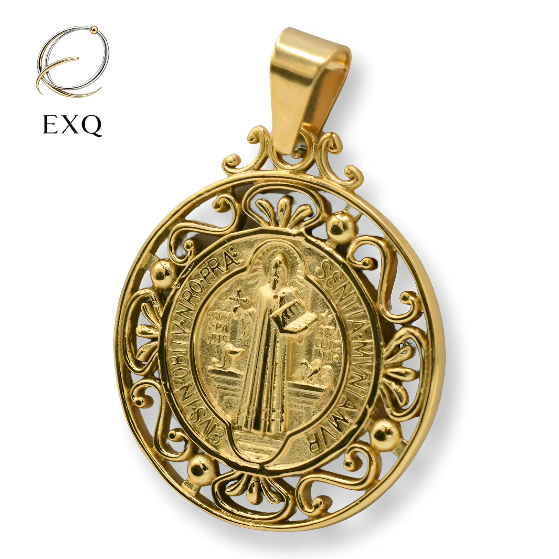 EXQ-El Medallion of Saint Benito - Stainless Steel