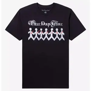 Three Days Grace One-X Paper People T-Shirt Top Womenswear