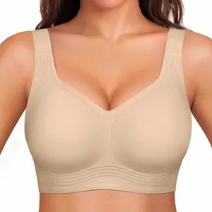 Womens Wireless Jelly Bra Plus Size Supportive Seamless