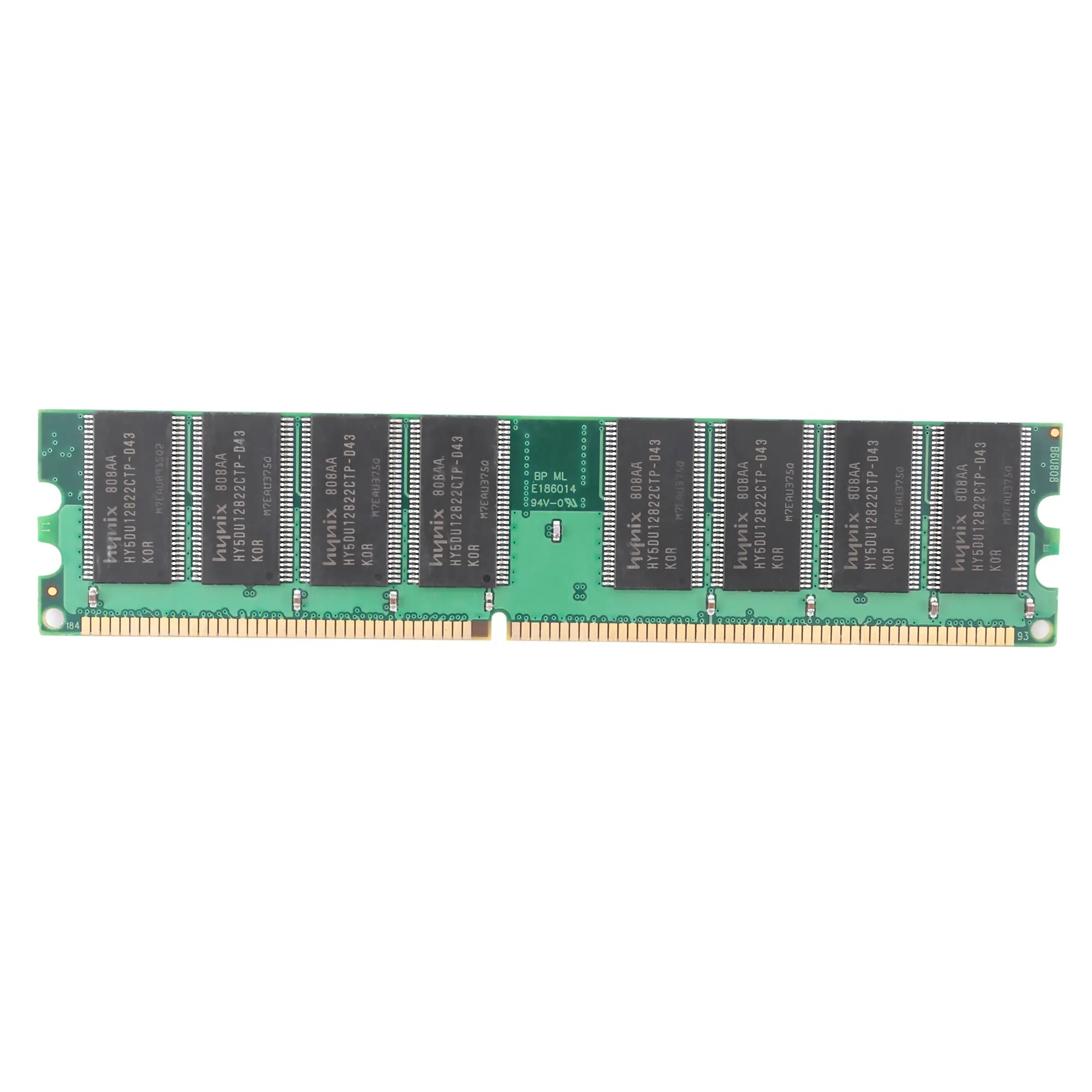 High Quality 1GB DDR1 SDRAM Desktop PC Ram Stick - 400MHz PC3200, 184-Pin Non-ECC DIMM for Single/Dual Channel Desktop Systems
