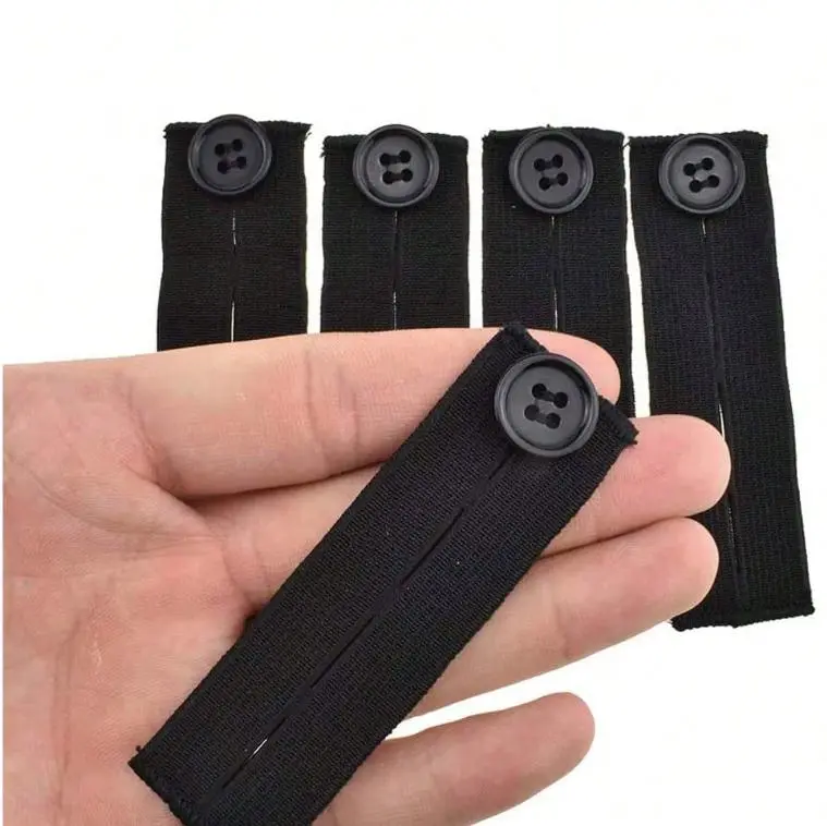 1pc Waistband Extender Buckle, Elastic Adjustable Pants Extension, Maternity Pants Stretch Button