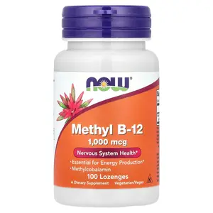 NOW Foods Methyl B-12, 1,000 mcg, 100 Lozenges