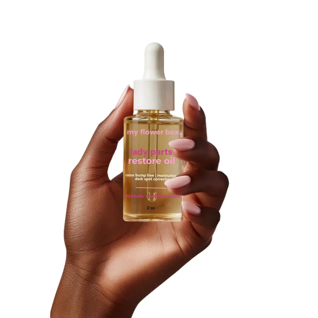 Sensitive Dark Spot Body Oil - Razor Bump & Ingrown Hair Treatment, Bikini & Intimate Brightening with Gentle Plant Ingredients (Rosehip, Vitamin C, Tea Tree) for Underarms Hyperpigmentation Fade & Smooth Skin
