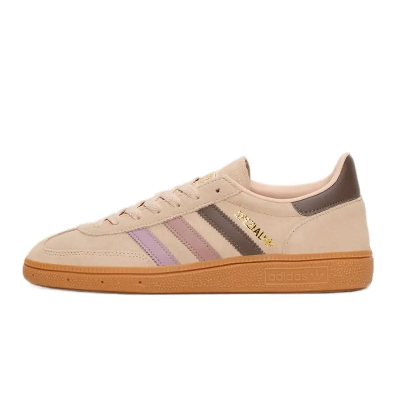 Adidas Handball Spezial Halo Blush Mauve Clay Women’s Athletic Flat Sneakers - Sports Shoes, Trainer, Everyday Casual Fashion Footwear, Everyday Sneaker, Trendy Walking Sneaker